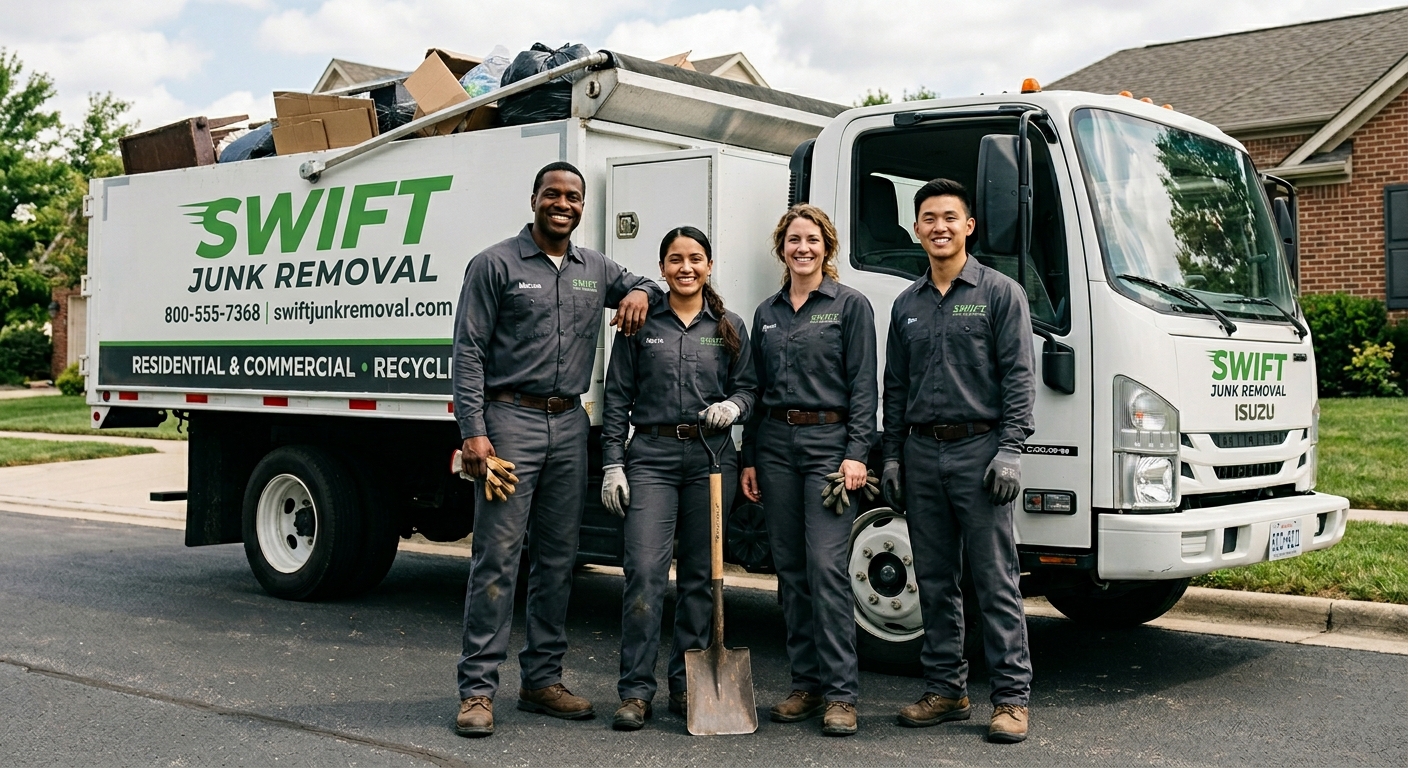 Swift Junk Removal professional team photo